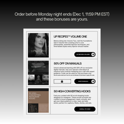 Lip Recipes™ Volume II (w/ bonuses)